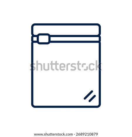 Zip bag vector illustration icon design trendy