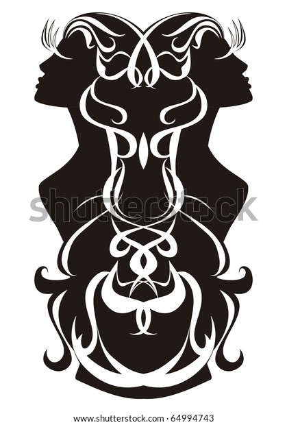 Zodiac Gemini Astrology Sign Stock Illustration 64994743