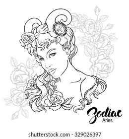 Similar Images, Stock Photos & Vectors of Zodiac. Vector illustration ...