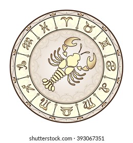 Zodiac Sign Cancer Stock Illustration 393067351 | Shutterstock