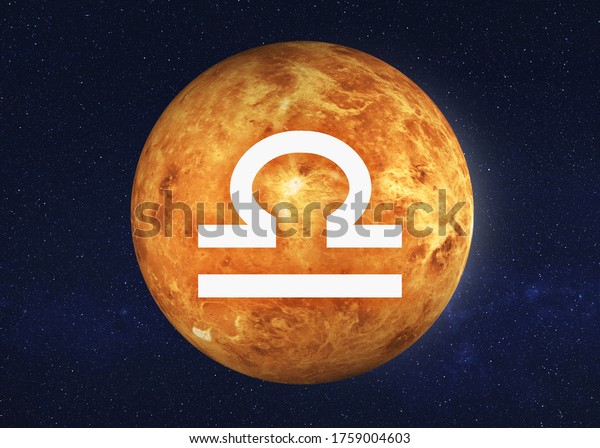 太陽系の金星の星座の干支 Astrologicインフォグラフィックス 3dレンダリングイラスト この画像のエレメントはnasaが提供したものです のイラスト素材