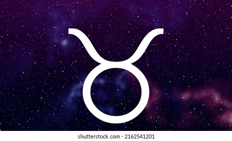 Zodiac Sign Stars Purple Background Taurus Stock Illustration ...