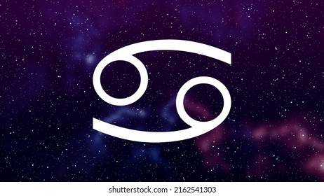 Zodiac Sign Stars Purple Background Cancer Stock Illustration ...