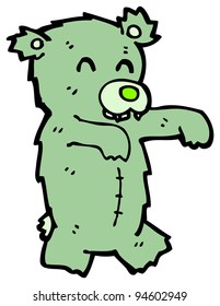 Zombie Teddy Bear Cartoon