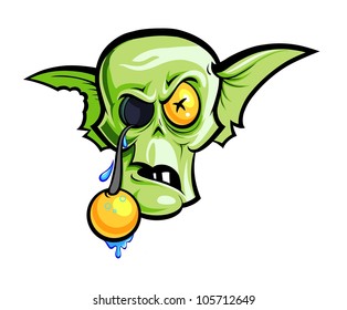Zombie without eye