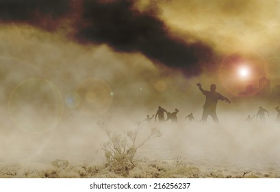 zombies desert horizontal