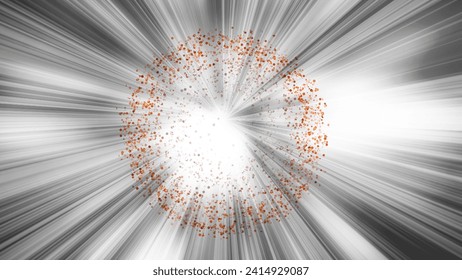 Zoom Line Comics, Comic book explosion wallpaper. Abstract black and white flash frame design. Manga or anime cartoon - Powered by Shutterstock