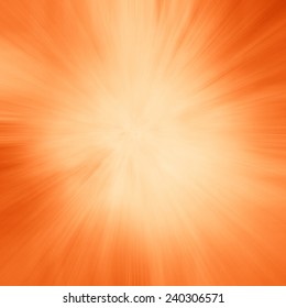 Zoomed Orange Background With Starburst Line Design Effect