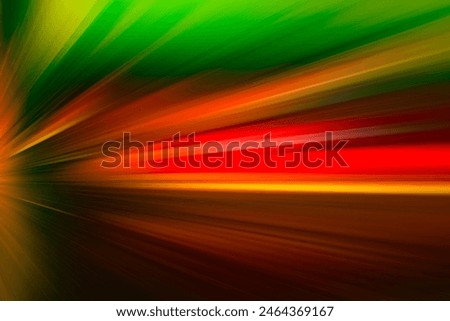 ZOOMED RED SPEED MOTION LINES BACKGROUND WITH DARK GREEN GRADIENT, CHRISTMAS PATTERN