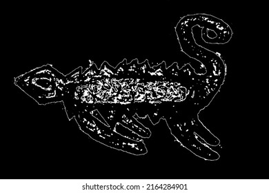 Zoomorphic Figure Inspired By A Reptile.(4)