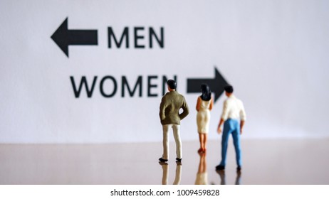 Male and female gender separation.