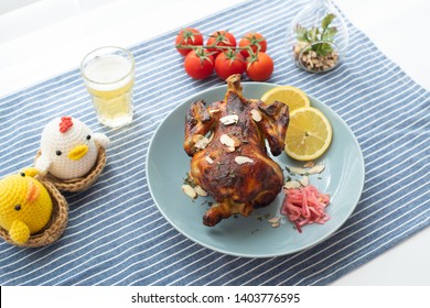 구이음식 치킨 탄두리 인도음식 에어프라이어 요리플레이팅