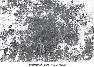 Old broken sanded aged painted facade of rusty smudged daub grime. Rough edges wrinkled plaster of uneven wall. Cracked chipped messy falling stucco. Dirty vintage flaking textured layer for 3D design - Powered by Shutterstock - Get 15% off with code: PIKWIZARD15
