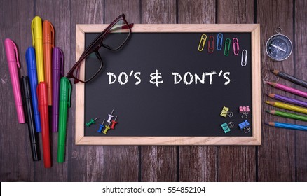 DO'?S & DONT'?S
