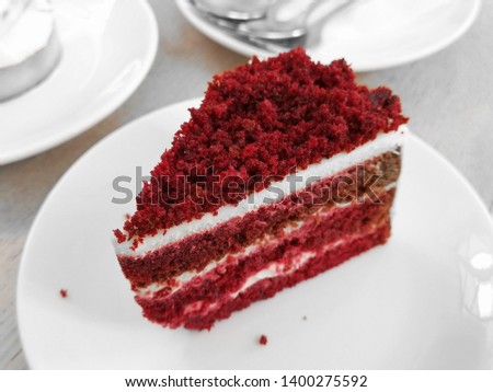 Redvelvet​ Cheesecake​ Homemade​ Cake​ Dessert​
