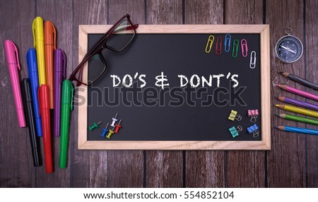 DO'?S & DONT'?S