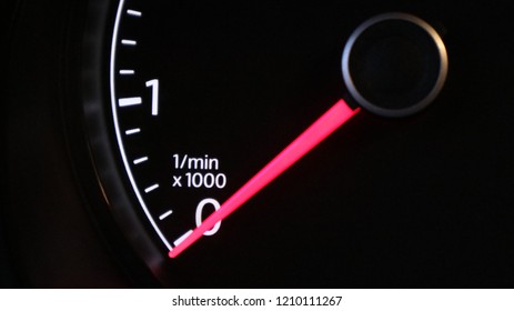 0 Revolutions Per Minute On The Tachometer