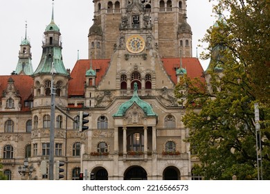 02.10.2019, Hannover, Germany. New Town Hall Of Hannover. Architecture Of The Early 20th Century.