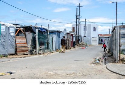 02.11.2021 Wallace Dene Township - A Street In A Township On A Cloudy Day