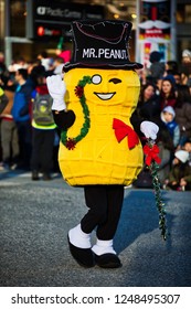 02-Dec-2018 Christmas Parade , Vancouver , Canada- Mr Peanut