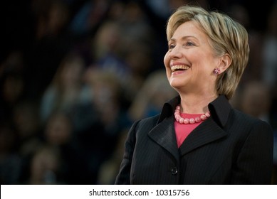 03/11/08 - Philadelphia, PA - Hillary Clinton - Presidential Hopeful, Senator Hillary Rodham Clinton (D-NY), speaks to a crowd of thousands at a campaign rally in Philadelphia, PA.