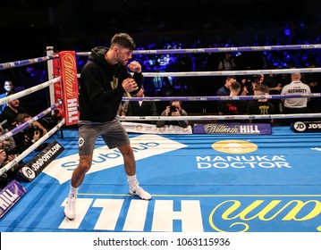 03-28-2018, St Davids Hall, Cardiff. 
 
Joe Cordina During The Public Work Out Prior To The Anthony Joshua V Joseph Parker Unified World Title Fight.
