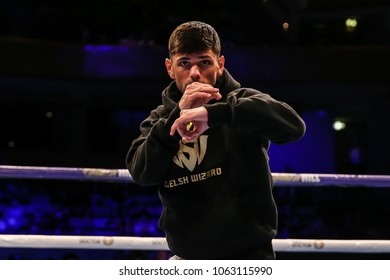 03-28-2018, St Davids Hall, Cardiff. 
 
Joe Cordina During The Public Work Out Prior To The Anthony Joshua V Joseph Parker Unified World Title Fight.
