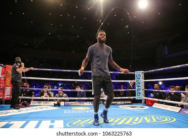 03-28-2018, St Davids Hall, Cardiff. 
 
Joshua Buatsi Training During The Pubic Work Out Prior To  The Anthony Joshua V Joseph Parker Unified World Title Fight.

