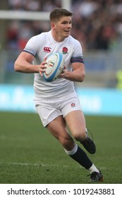 04.02.2018. Stadio Olimpico, Rome, Italy. Rbs Six Nations 2018. Italy Versus England. Owen Farrell In Action During The Match Italy Versus England At Stadio Olimpico In Rome.

