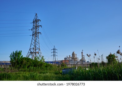 05.17.2021 Afipsky Oil Refinery Seversky District Krasnodar Territory Russia In The Afternoon Against A Blue Sky