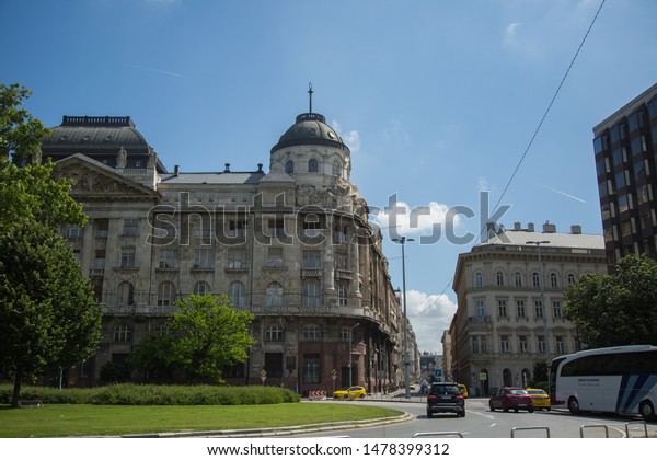 05.2019,\
Budapest Budapest street in the city center\
