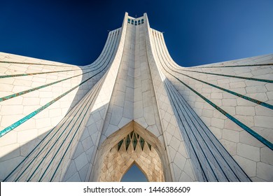 06/05/2019 Tehran, Iran, Tehran, Iran, View of the Azad Tower formerly known as the Shahyad Tower is one of the symbols of the city and Iran at all
