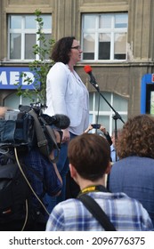 06.08.2017 Wroclaw, Poland, Women's Public Strike Attended By Marta Lempart Wrocław.