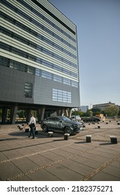 06.17.2021 Gdynia Poland. Contemporary Car In The City Downtown. Concept Of Living In The Modern European City.