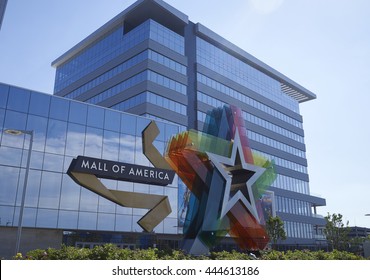 06/24/2016 Minneapolis MN- The Front Entrance Of The Mall Of America