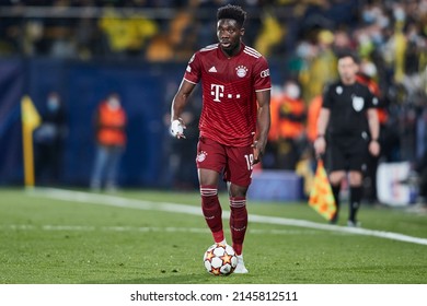 06th April 2022; Estadio La Ceramica, Vila Real, Spain; UEFA Champions League, Villarreal CF V  Bayern Munchen; Alphonso Davies Of Bayern Munchen