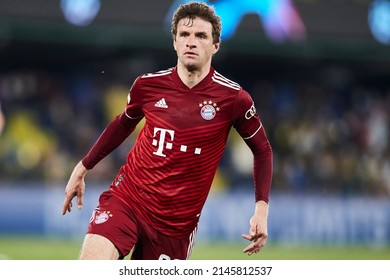 06th April 2022; Estadio La Ceramica, Vila Real, Spain; UEFA Champions League, Villarreal CF V  Bayern Munchen; Thomas Muller Of Bayern Munchen