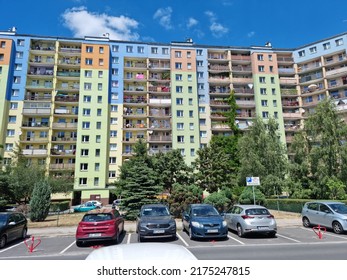 07.05.2022 Wroclaw, Poland, Old Communist Large-panel Blocks In Eastern Europe.