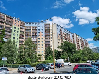 07.05.2022 Wroclaw, Poland, Old Communist Large-panel Blocks In Eastern Europe.