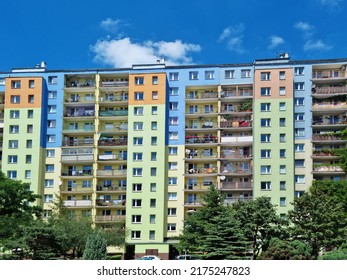 07.05.2022 Wroclaw, Poland, Old Communist Large-panel Blocks In Eastern Europe.