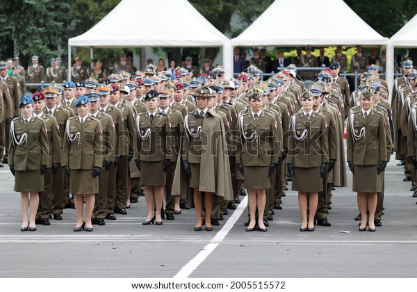 07.10.2021
wroclaw, poland, Promotion to the rank of officer in the Polish
army, academy of land forces in
Wrocław.