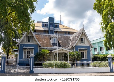 08 JAN 2020 - Port Of Spain, Trinidad And Tobago - House In Front Of Queen's Park Savannah