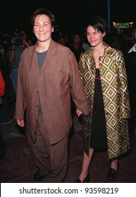 08APR98:  Singer K.d.lang (left) & Girlfriend Leisha Hailey At The World Premiere Of 