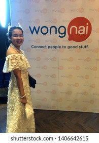 09 March 2019; Bangkok Thailand: Asian Woman At Wongnai Gatsby Party. Wongnai Is The Community Of Website And Application For Recommend Food Restaurant And Place Founded In Thailand.