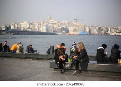 09 November 2021. Istanbul Turkey. Daily Life In Istanbul Eminonu.