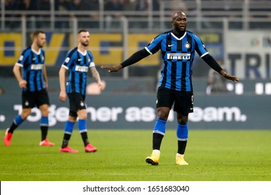 09/02/2020 Milan, Stadium San Siro. Italian Soccer Championship Serie A. Inter Vs Milan 4-2. Romelu Lukaku, Inter.