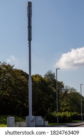 09/29/2020 Portsmouth, Hampshire, UK A 5G Mobile Phone Mast In The Street