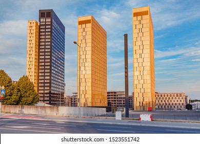 1 August 2019, Luxembourg: Court Of Justice Of The European Union Skyscraper Buildings In The Modern District Of Luxembourg