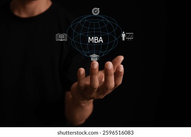 


1

จาก 1
Data loading complete.
The concept of MBA or Master of Business Administration is that of a businessman holding a virtual MBA icon to develop hi