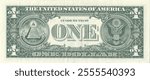 1 Dollar Note Isolated On a White Background, One Dollar Currency Note Isolated On a White Background, USA Currency Notes PNG, USA currency Notes Clipart